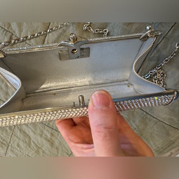 Vintage Judith Leiber Mini Minaudiere Swarovski Crystal-Embellished Clutch - Picture 8 of 9